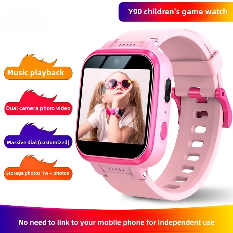 Kids Education Calculator - Kinderspellen Telefoonhorloge Y90 Entertainment Muziek Functie