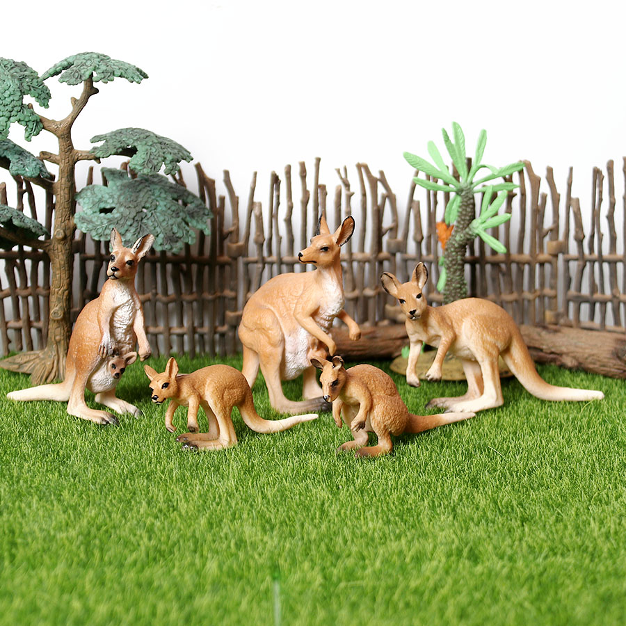 Kangaroo Kids Education - Realistische Kangoeroe Speelset Met Joey Figuur