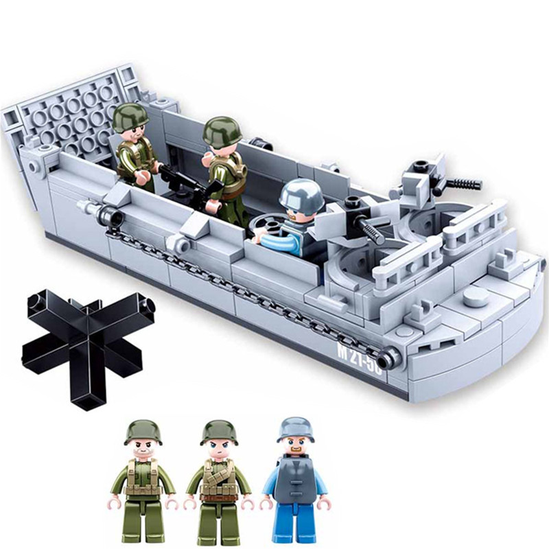 Kids Education Usa - Sluban Ww2 Us Militair Higgins Landingsvaartuig