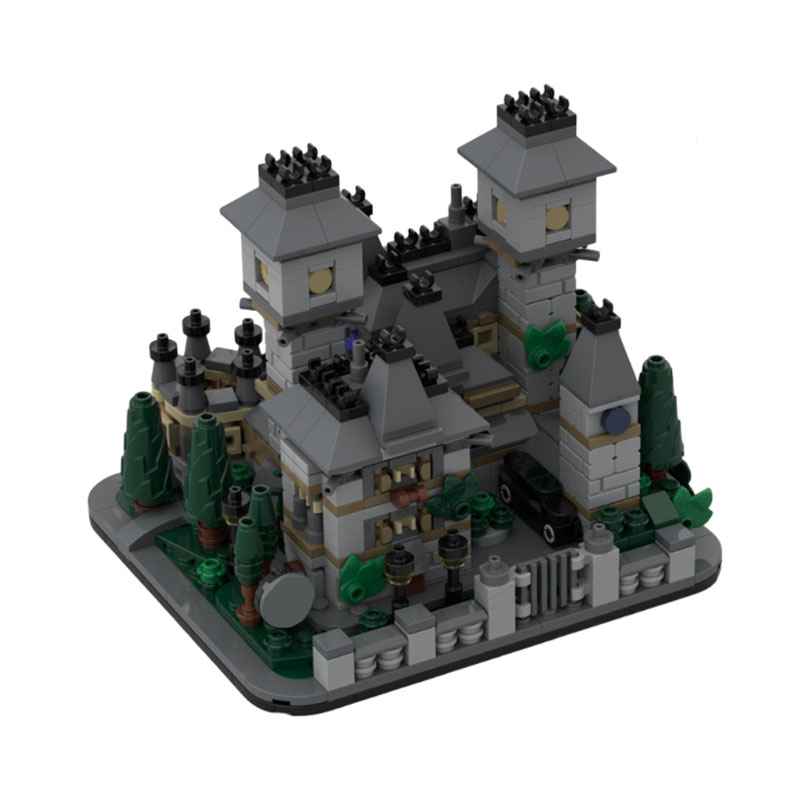 Kids Education Academy - 873pcs MOC Architectuur Nevermore Academy Model