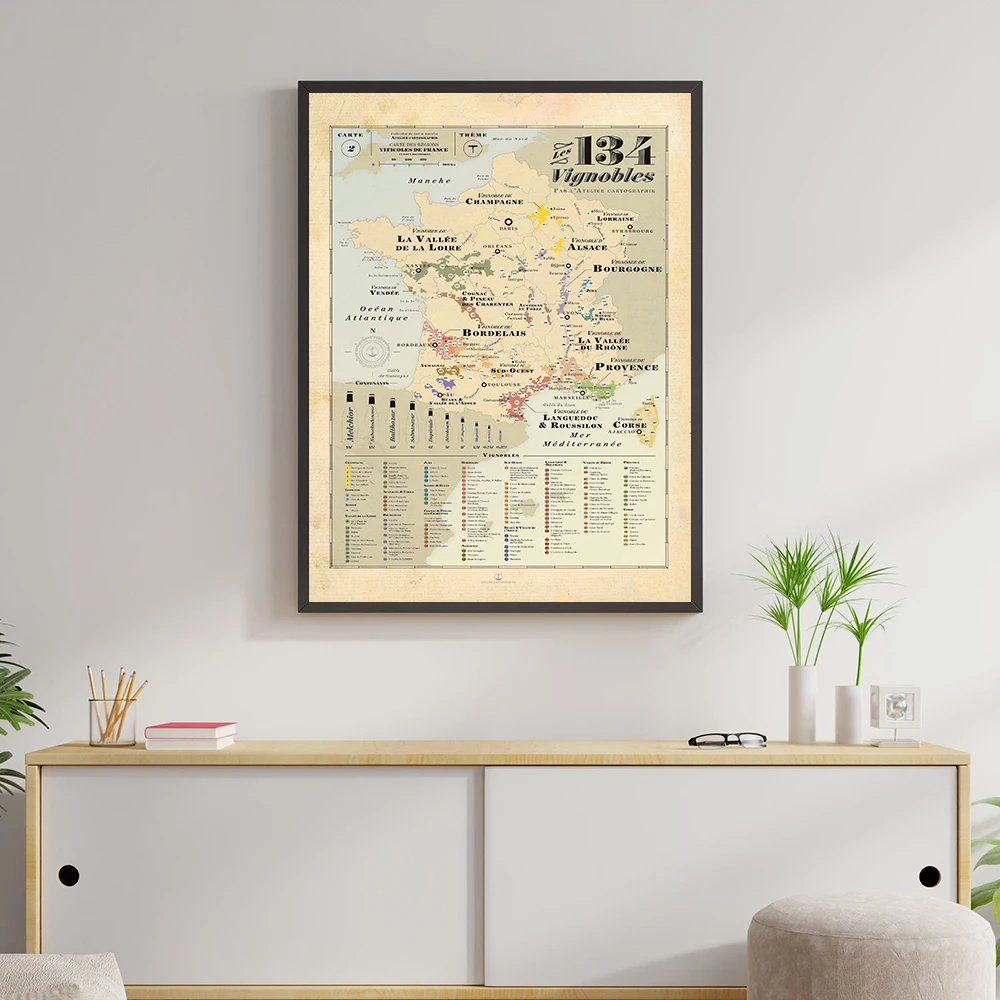 Retro Kaart Europa Stad Wijnst - School Kids Education Quotes recensie en prijs