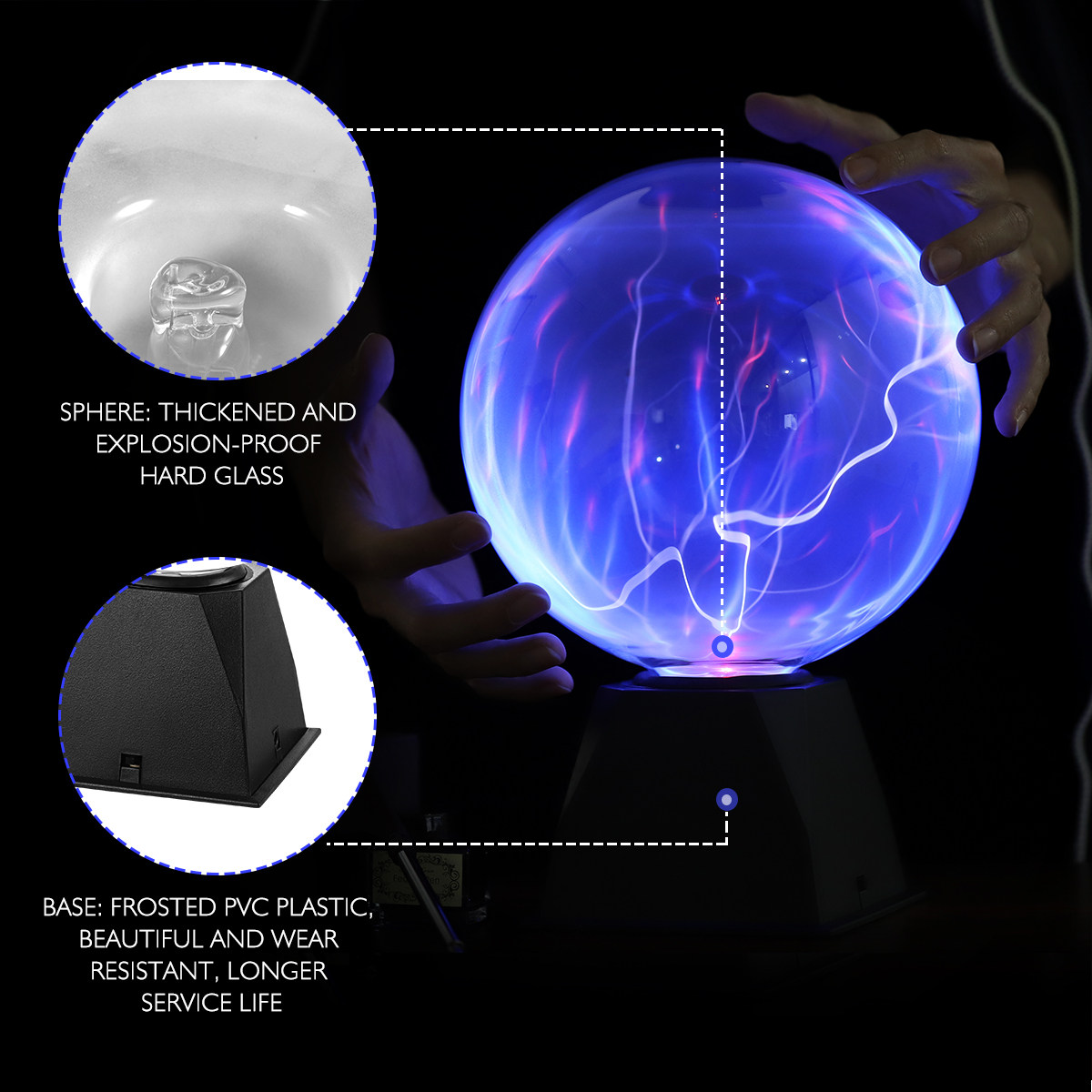 8 inch plasma-globe lamp, educ - Globe Interactive Light recensie en prijs