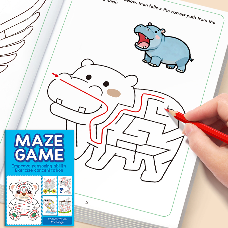 Maze Fun tekenboek voor kinder - Kids Definition Of Education recensie en prijs